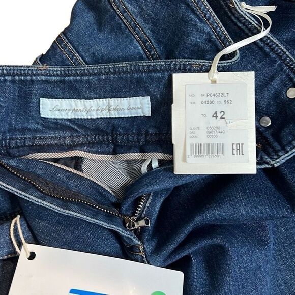 NWT Peserico High Waisted Jeans Denim Pants 6 - Picture 13 of 16